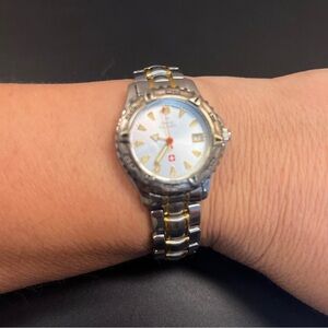 Swiss Military Watch Stainless Steel Water Resistant Silver & Gold